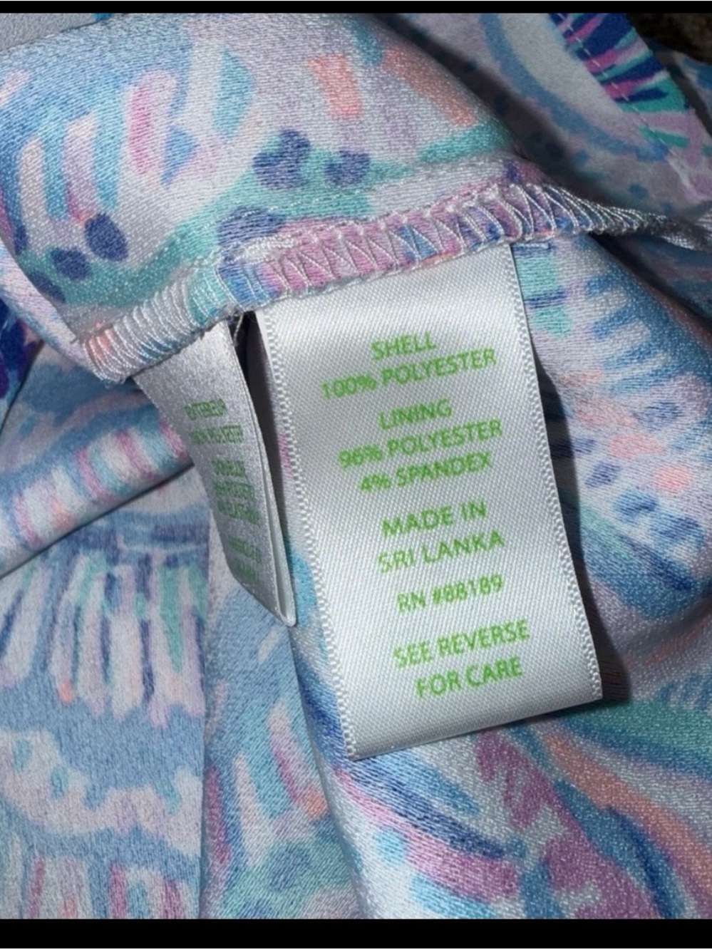 Lilly Pulitzer Multicolor Sleeveless Print Shift Romper - Pink & Blue - Picture 3 of 6